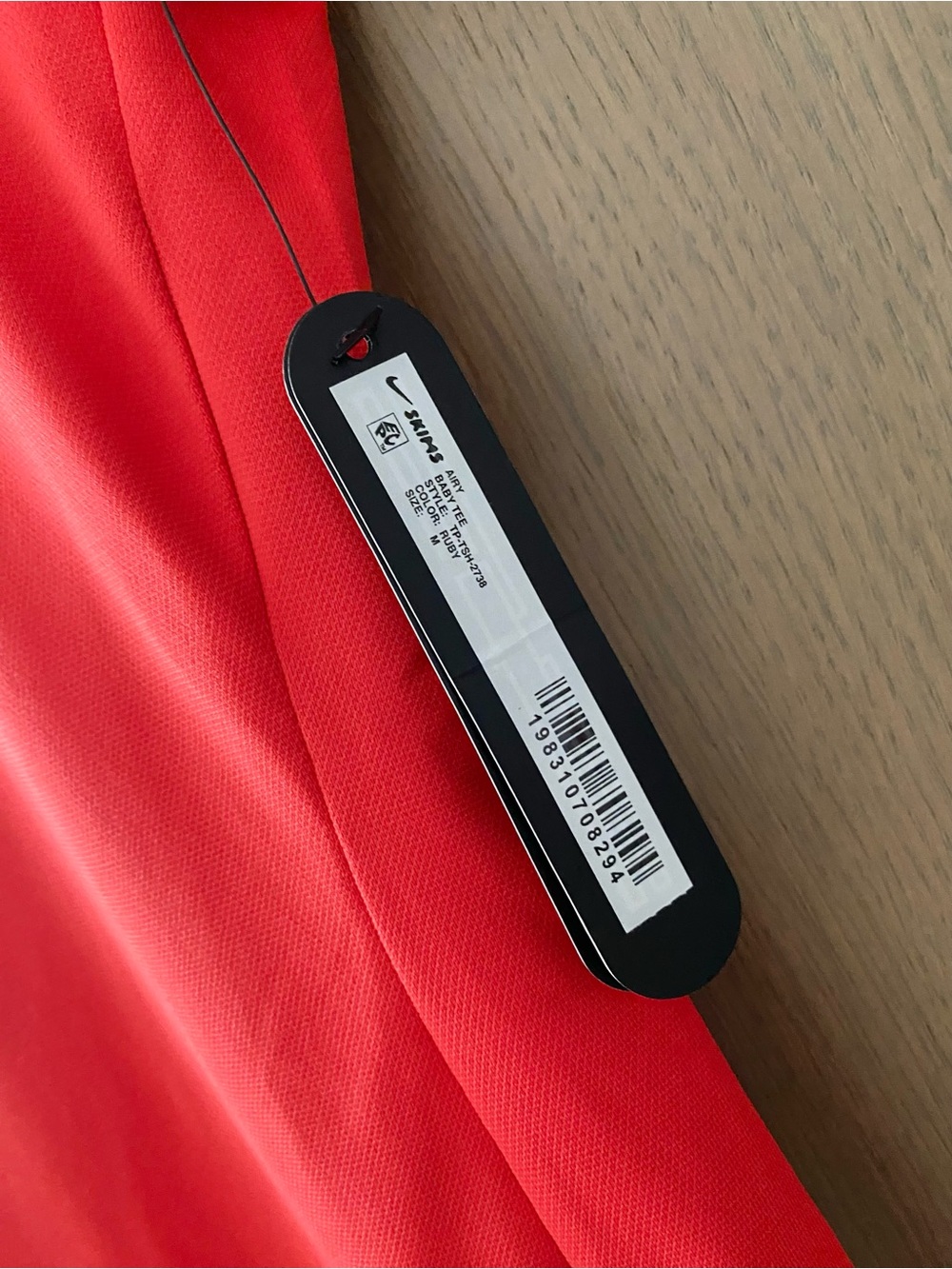 Nike Skims airy baby tee ruby red - Picture 6 of 8